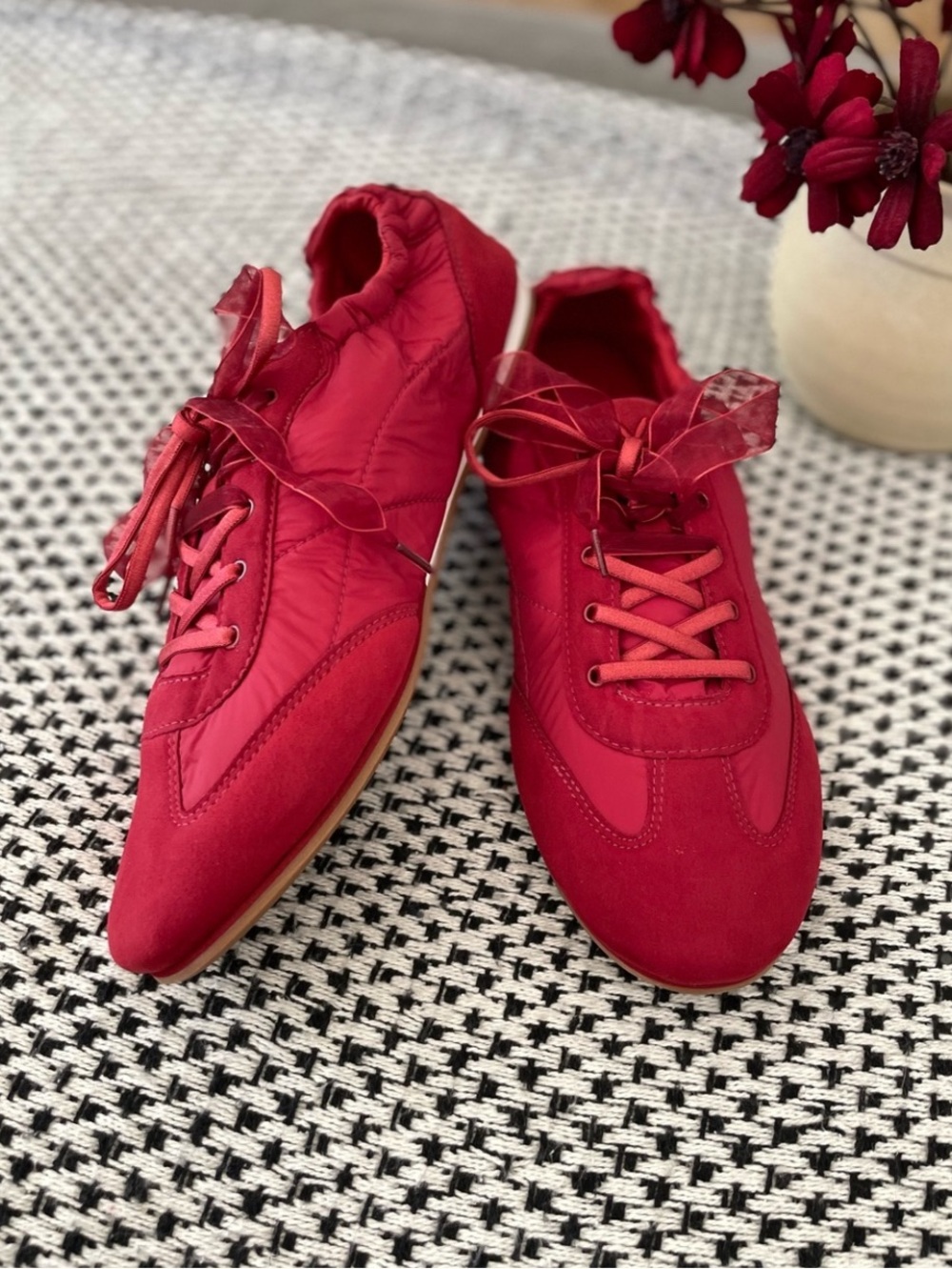 Vivaia Yancy Re-Nylon Sneakerina Jogger Sneaker Flexible Comfort Red